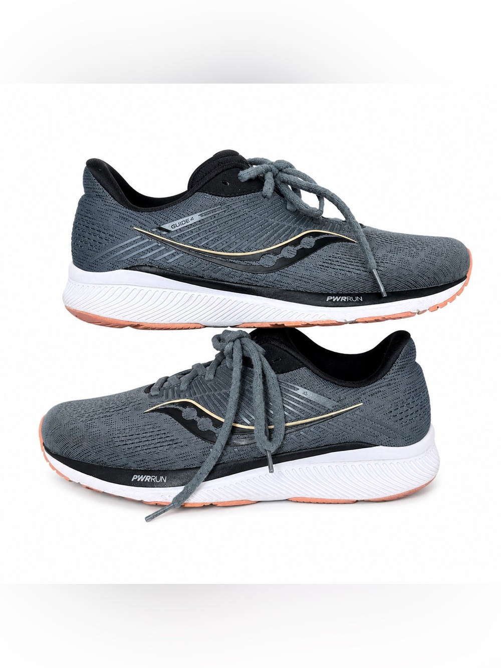Saucony Guide 14 PWRRUN Running Shoes – Women’s Size 9 – Gray/Pink